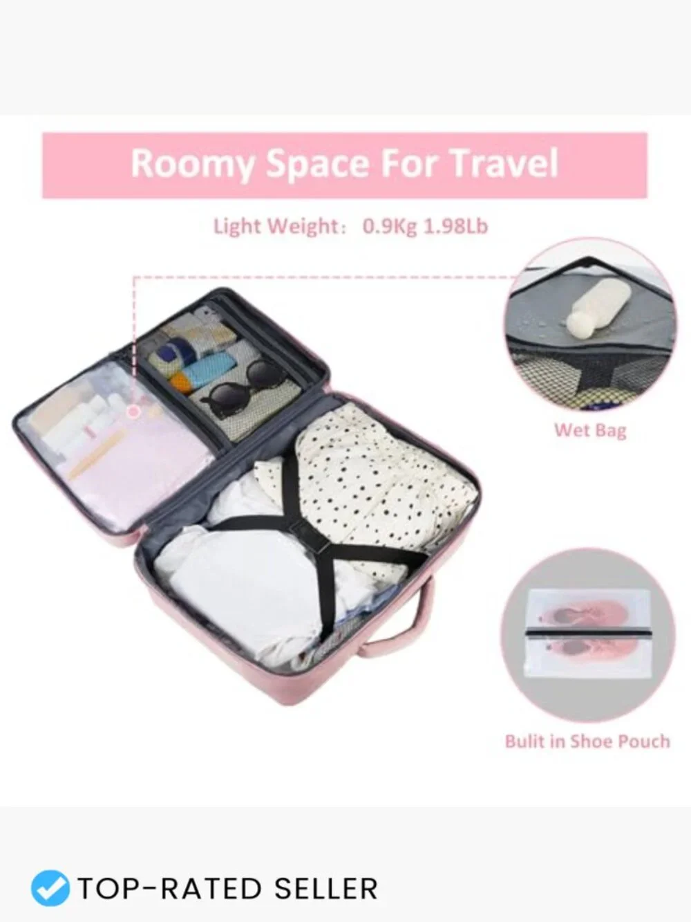 Large Travel Backpack 40L TSA Friendly Carry On Business Laptop Bag Daypack